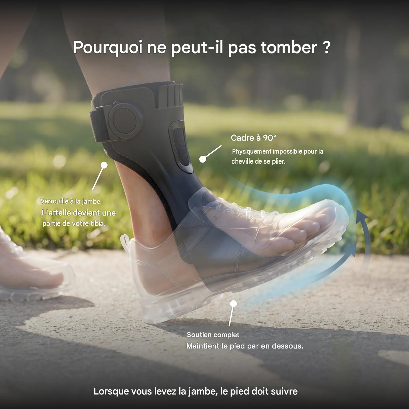 Orthèse AFO Cedrow pour pied tombant
